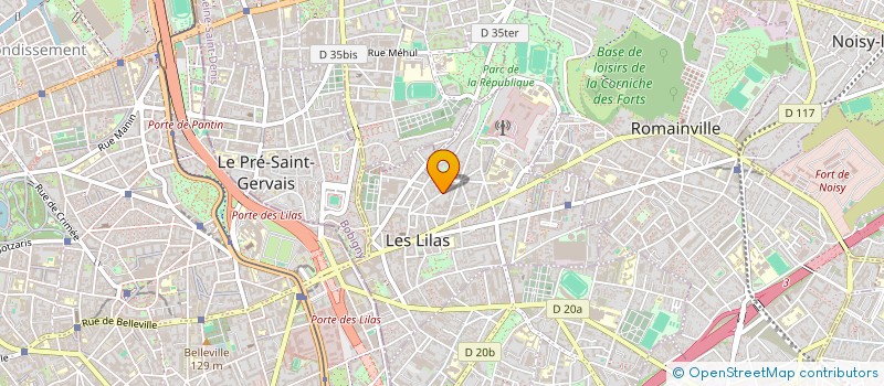 localisation de l'entreprise MONSIEUR GUILLAUME MATHIVET à LES LILAS