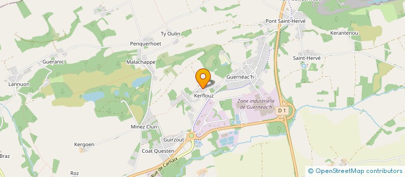 localisation de l'entreprise MONSIEUR GUILLAUME MAZURECK  GOURIN