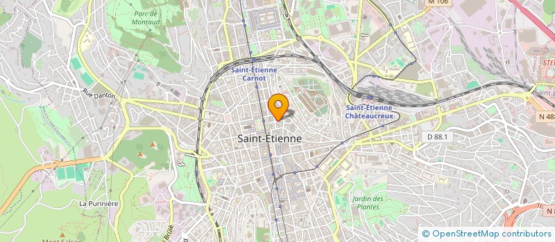 localisation de l'entreprise MONSIEUR GUILLAUME MAZZILLI  SAINT-ETIENNE