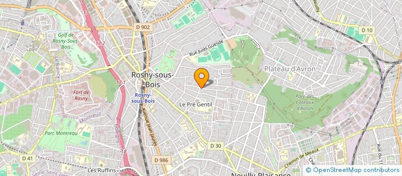 localisation de l'entreprise MONSIEUR GUILLAUME MEDY à ROSNY-SOUS-BOIS