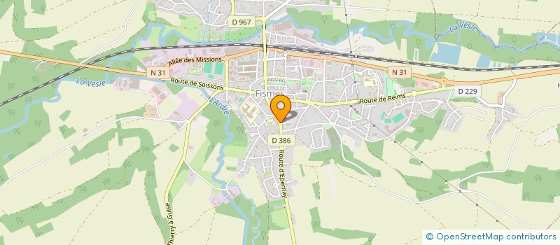 localisation de l'entreprise MONSIEUR GUILLAUME MELLING  FISMES