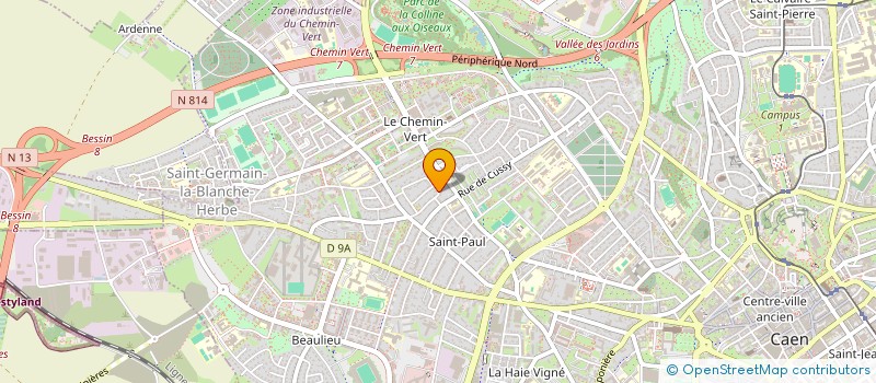 localisation de l'entreprise MONSIEUR GUILLAUME MENARDON à CAEN