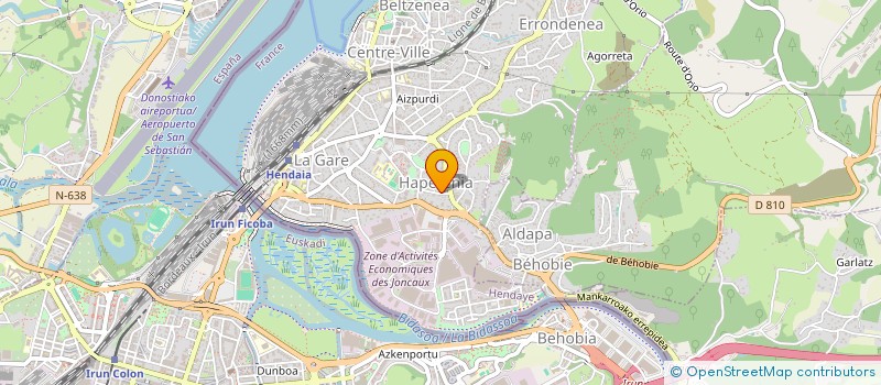 localisation de l'entreprise MONSIEUR GUILLAUME MENES  HENDAYE