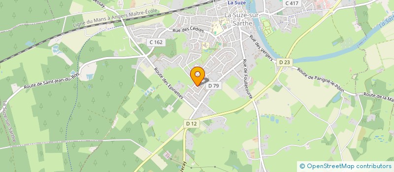 localisation de l'entreprise MONSIEUR GUILLAUME MERCIER  LA SUZE-SUR-SARTHE