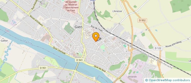 localisation de l'entreprise MONSIEUR GUILLAUME MERCIER  GIEN