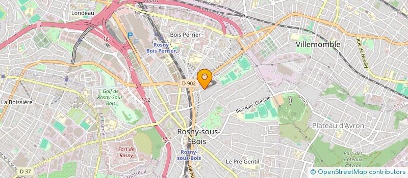 localisation de l'entreprise MONSIEUR GUILLAUME MERLIER à ROSNY-SOUS-BOIS