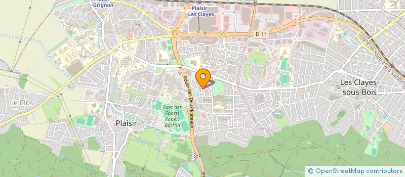 localisation de l'entreprise MONSIEUR GUILLAUME MESSAGEOT  PLAISIR