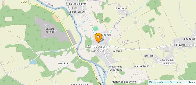 localisation de l'entreprise MONSIEUR GUILLAUME MICHEL  SAINT-LAURENT-SUR-OUST