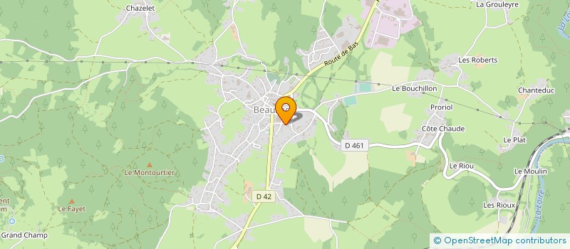 localisation de l'entreprise MONSIEUR GUILLAUME MICHEL  BEAUZAC