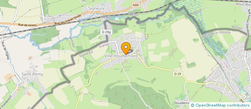 localisation de l'entreprise MONSIEUR GUILLAUME MILLE  VILLE-HOUDLEMONT