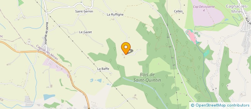 localisation de l'entreprise MONSIEUR GUILLAUME MOLINIE  CAGNAC-LES-MINES