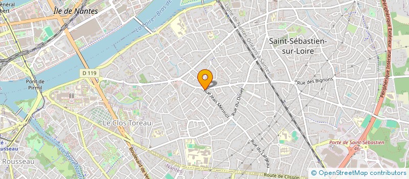 localisation de l'entreprise MONSIEUR GUILLAUME MOLLE  SAINT-SEBASTIEN-SUR-LOIRE