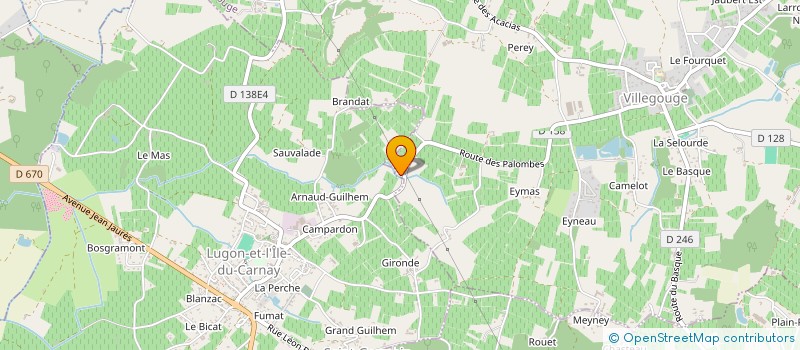 localisation de l'entreprise MONSIEUR GUILLAUME MONDON  VILLEGOUGE