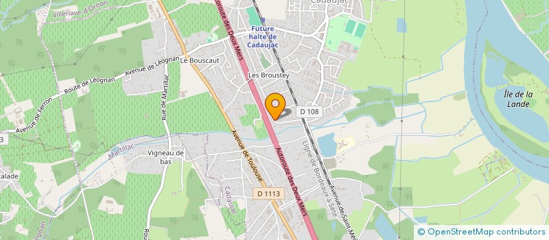 localisation de l'entreprise MONSIEUR GUILLAUME MONGE  CADAUJAC