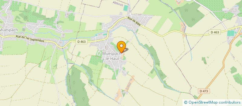 localisation de l'entreprise MONSIEUR GUILLAUME MONNA  MUESPACH-LE-HAUT