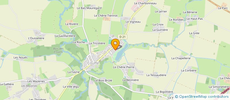localisation de l'entreprise MONSIEUR GUILLAUME MONNIER à COUFFE
