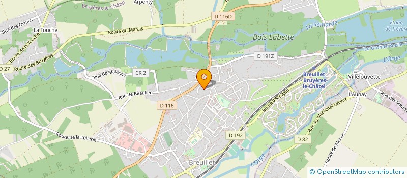 localisation de l'entreprise MONSIEUR GUILLAUME MONTAGNE à BREUILLET
