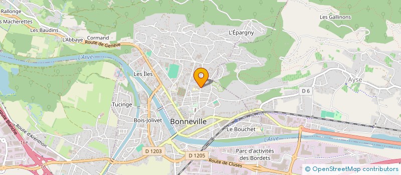 localisation de l'entreprise MONSIEUR GUILLAUME MONTESSUIT  BONNEVILLE