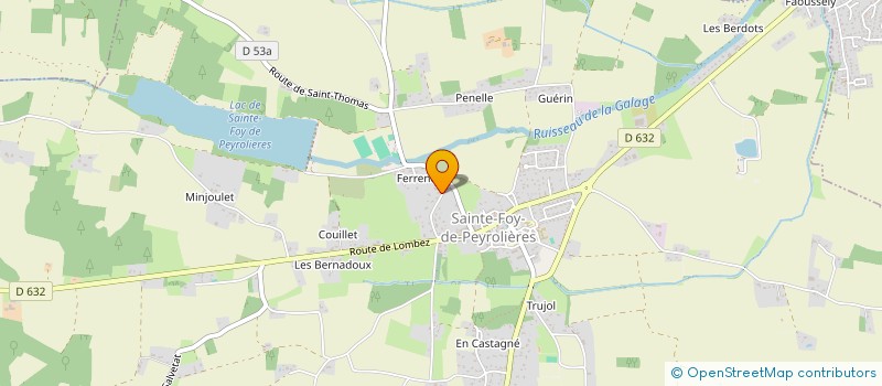 localisation de l'entreprise MONSIEUR GUILLAUME MORAND  SAINTE-FOY-DE-PEYROLIERES