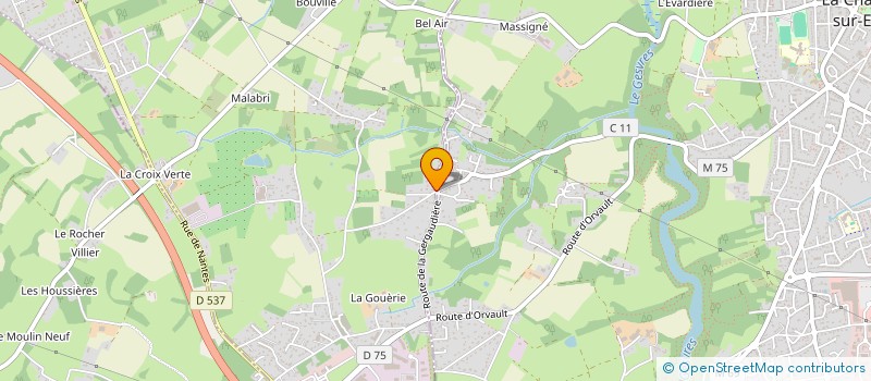 localisation de l'entreprise MONSIEUR GUILLAUME MOREAU  TREILLIERES