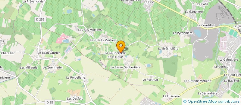 localisation de l'entreprise MONSIEUR GUILLAUME MOREAU  GORGES