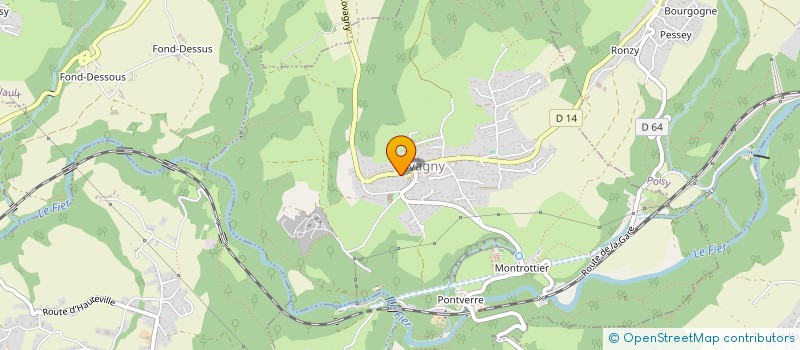 localisation de l'entreprise MONSIEUR GUILLAUME MOREL  VALLIERES-SUR-FIER