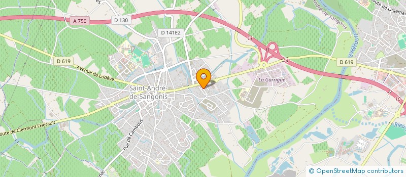 localisation de l'entreprise MONSIEUR GUILLAUME MORIN  SAINT-ANDRE-DE-SANGONIS