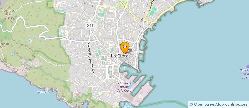 localisation de l'entreprise MONSIEUR GUILLAUME MOTTET  LA CIOTAT