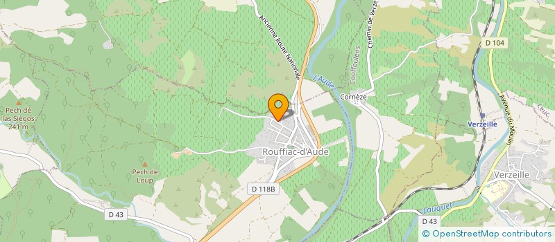 localisation de l'entreprise MONSIEUR GUILLAUME MOULET  ROUFFIAC-D'AUDE