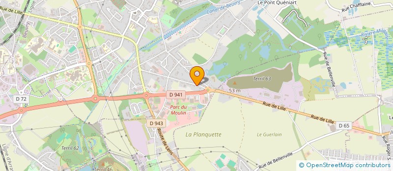 localisation de l'entreprise MONSIEUR GUILLAUME MOULEYRE  BEUVRY