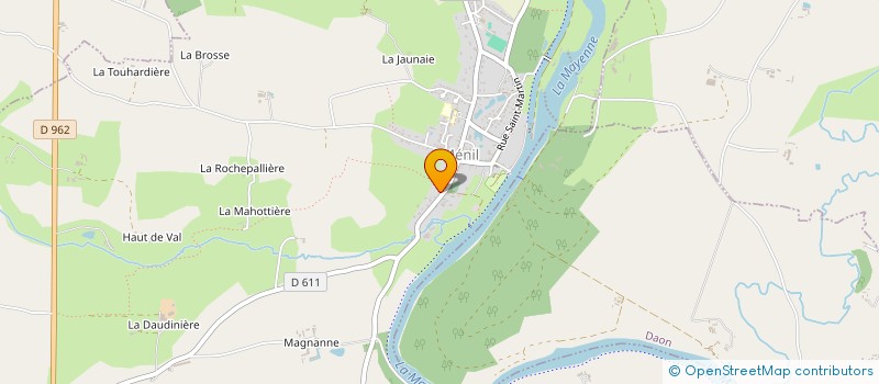 localisation de l'entreprise MONSIEUR GUILLAUME MOURIN  MENIL