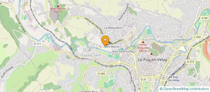 localisation de l'entreprise MONSIEUR GUILLAUME MOUROT  ESPALY-SAINT-MARCEL