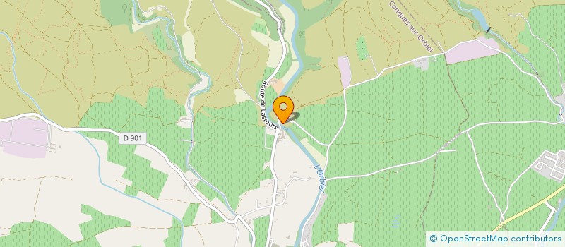 localisation de l'entreprise MONSIEUR GUILLAUME MOUZET  CONQUES-SUR-ORBIEL