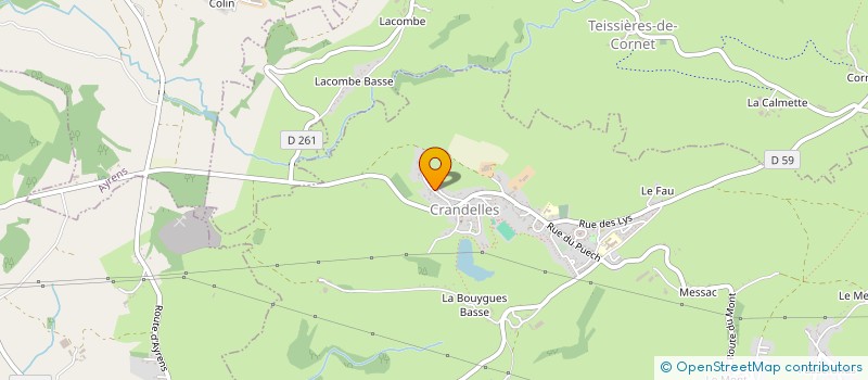 localisation de l'entreprise MONSIEUR GUILLAUME MURATET à CRANDELLES