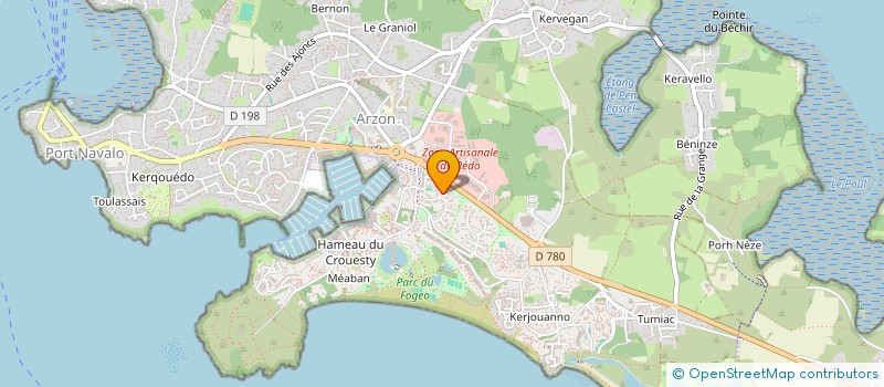 localisation de l'entreprise MONSIEUR GUILLAUME NEVO  ARZON