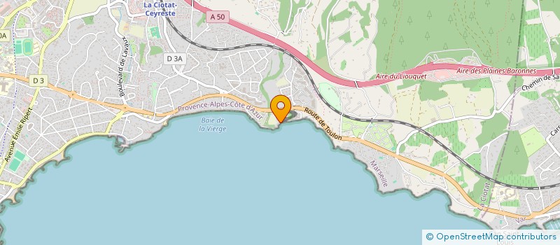 localisation de l'entreprise MONSIEUR GUILLAUME NICOLAFRANCESCO  LA CIOTAT