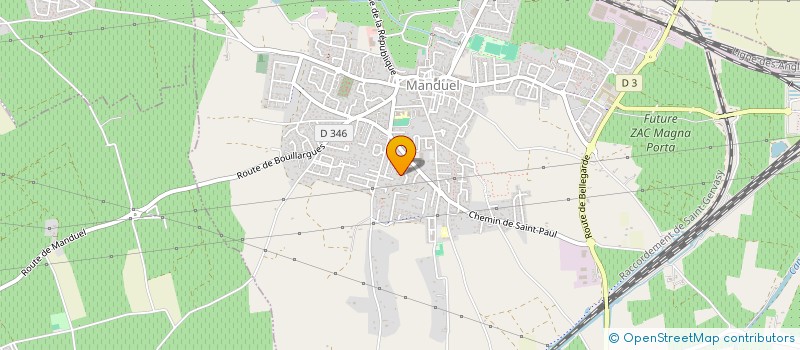 localisation de l'entreprise MONSIEUR GUILLAUME NICOLAS  MANDUEL