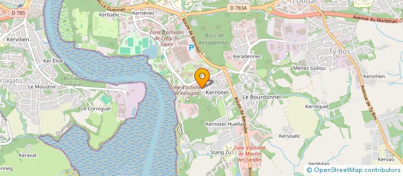 localisation de l'entreprise MONSIEUR GUILLAUME NIVANEN  QUIMPER