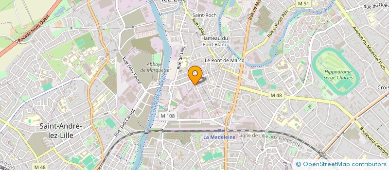 localisation de l'entreprise MONSIEUR GUILLAUME NOE à LA MADELEINE