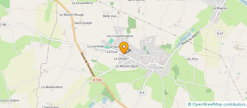 localisation de l'entreprise MONSIEUR GUILLAUME NORMAND  FROSSAY