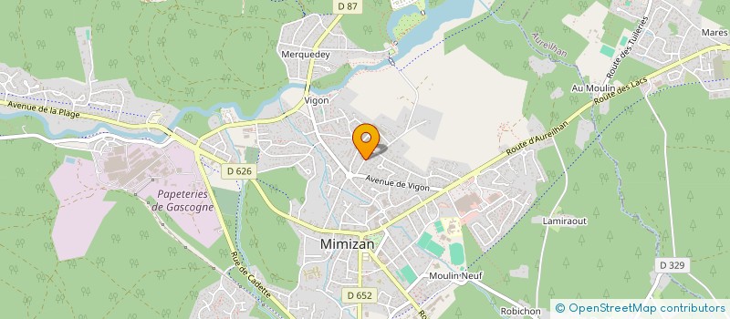 localisation de l'entreprise MONSIEUR GUILLAUME OLHASQUE  MIMIZAN