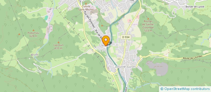 localisation de l'entreprise MONSIEUR GUILLAUME ORENSANZ  IZESTE