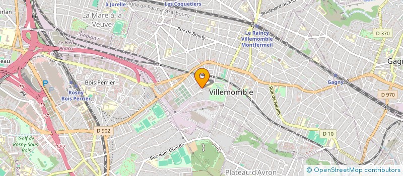 localisation de l'entreprise MONSIEUR GUILLAUME OUAARAB à VILLEMOMBLE