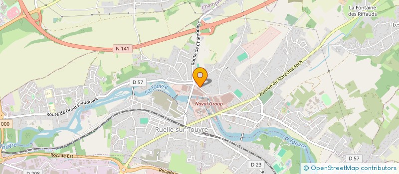 localisation de l'entreprise MONSIEUR GUILLAUME OZIER  LAFONTAINE  RUELLE-SUR-TOUVRE