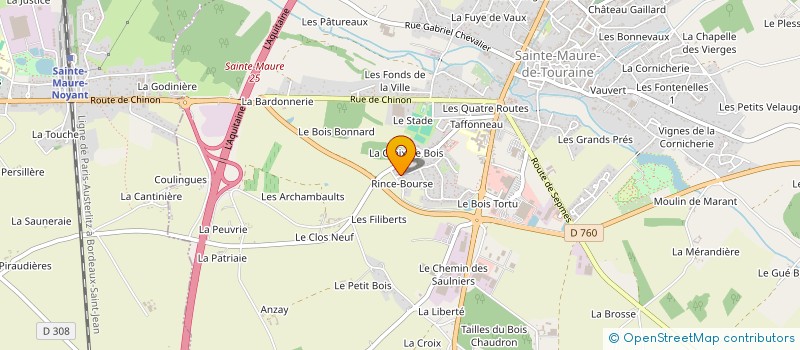 localisation de l'entreprise MONSIEUR GUILLAUME PADE  DESCARTES