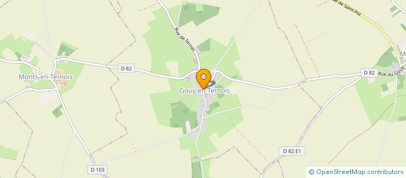 localisation de l'entreprise MONSIEUR GUILLAUME PAGERIE  GOUY-EN-TERNOIS