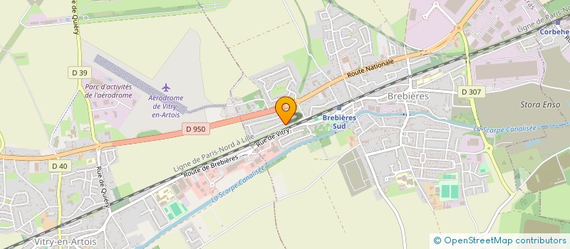 localisation de l'entreprise MONSIEUR GUILLAUME PAILLART  BREBIERES