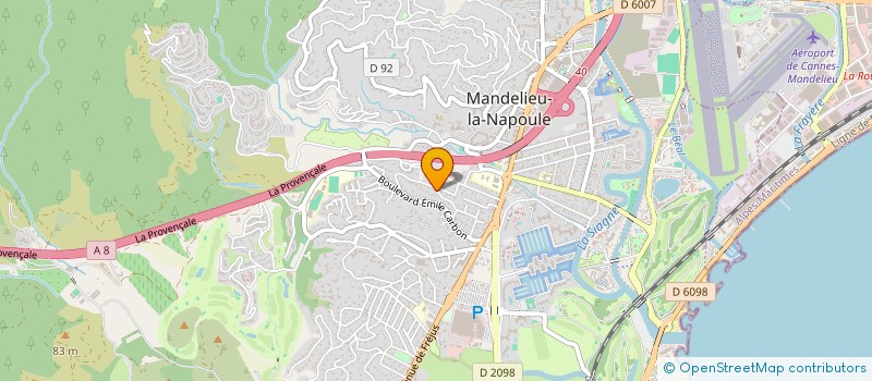 localisation de l'entreprise MONSIEUR GUILLAUME PALIES  MANDELIEU-LA-NAPOULE