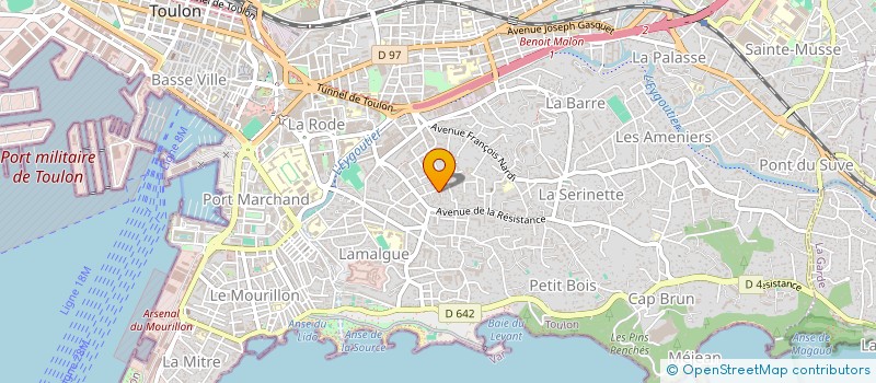 localisation de l'entreprise MONSIEUR GUILLAUME PAQUIER à TOULON