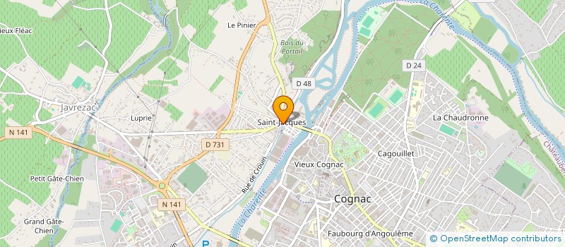 localisation de l'entreprise MONSIEUR GUILLAUME PARADE à COGNAC